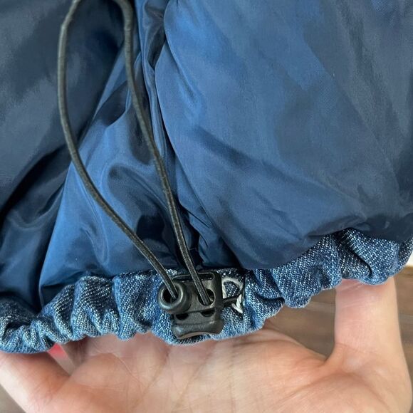 NWT Levi’s | Men’s Blue Denim Super Puffer Jacket Coat M - Picture 9 of 15